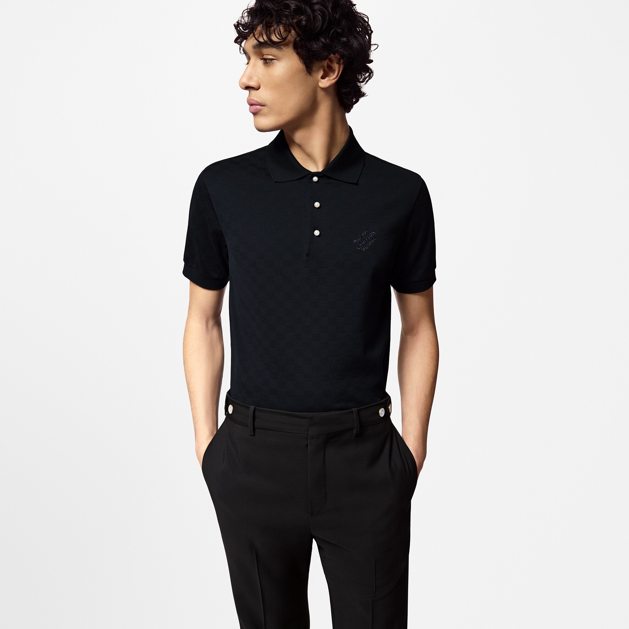 Louis Vuitton deals Black Checker Polo